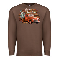 Chestnut merry christmas truck Premium Sweatshirt - CowGirlArtShop