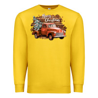 Lemon merry christmas truck Premium Sweatshirt - CowGirlArtShop