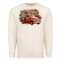 Sandshell merry christmas truck Premium Sweatshirt - CowGirlArtShop