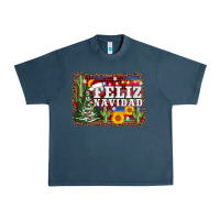 Midnight Navy feliz navidad Urban Heavy Tee - AdoDesignShop