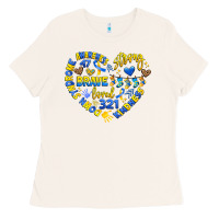 Bone down syndrome awareness heart Ladies Tee - Artiststas