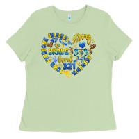 Matcha down syndrome awareness heart Ladies Tee - Artiststas