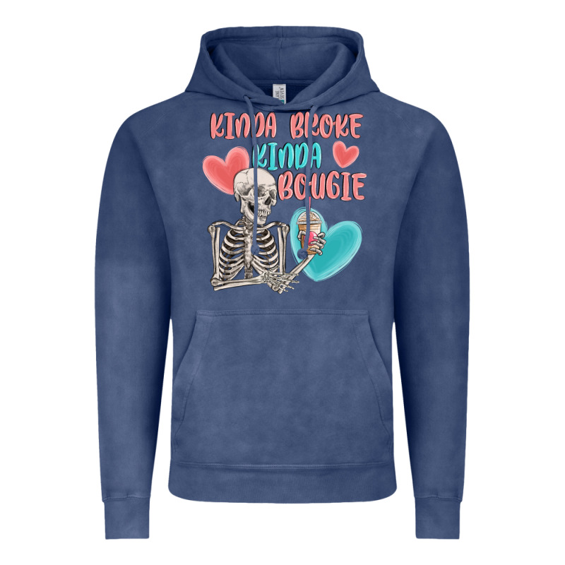 Kinda Broke Kinda Bougie Vintage Hoodie by MaliasSmallBusiness | Teevron