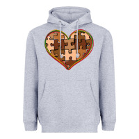 Heather Grey melanin skin tone heart black history Heavyweight Hoodie - CowGirlArtShop