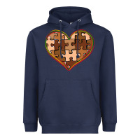 Navy melanin skin tone heart black history Heavyweight Hoodie - CowGirlArtShop