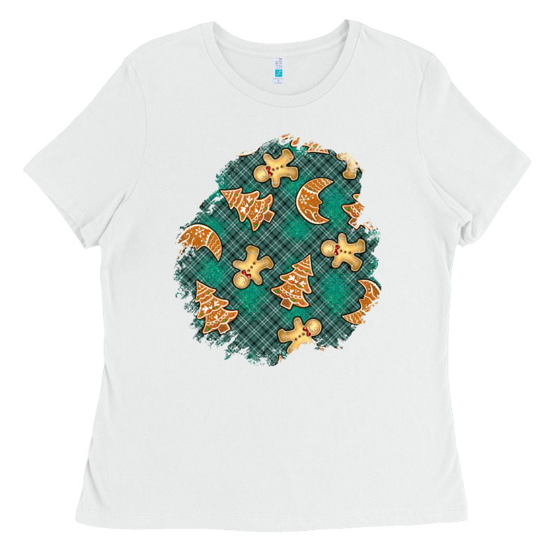 Christmas Gingerbread Cookies Patch Ladies Tee by BundleAndBundleShop | Teevron