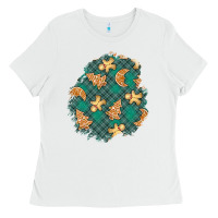 White christmas gingerbread cookies patch Ladies Tee - BundleAndBundleShop