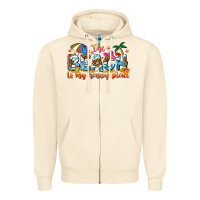 Sandshell the beach is my happy place Zipper Hoodie - NancyCooperArtShop