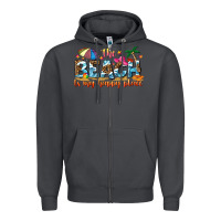 Smoke the beach is my happy place Zipper Hoodie - NancyCooperArtShop