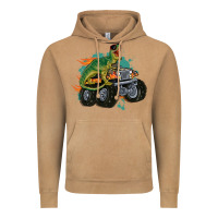 Vintage Camel monster truck and t rex dinosaur Vintage Hoodie - MaliasSmallBusiness