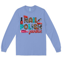 Colony Blue nail polish junkie bbs Long Sleeve Tee - BundleAndBundleShop