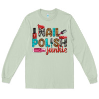 Matcha nail polish junkie bbs Long Sleeve Tee - BundleAndBundleShop