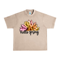 French Oak hello spring Urban Heavy Tee - MaliasSmallBusiness