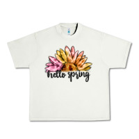 Pistachio hello spring Urban Heavy Tee - MaliasSmallBusiness