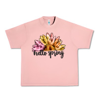 Salmon hello spring Urban Heavy Tee - MaliasSmallBusiness