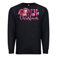 Black pink christmas Premium Sweatshirt - CowGirlArtShop