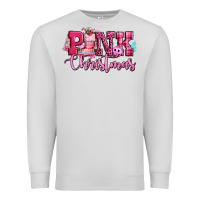 Dove Grey pink christmas Premium Sweatshirt - CowGirlArtShop