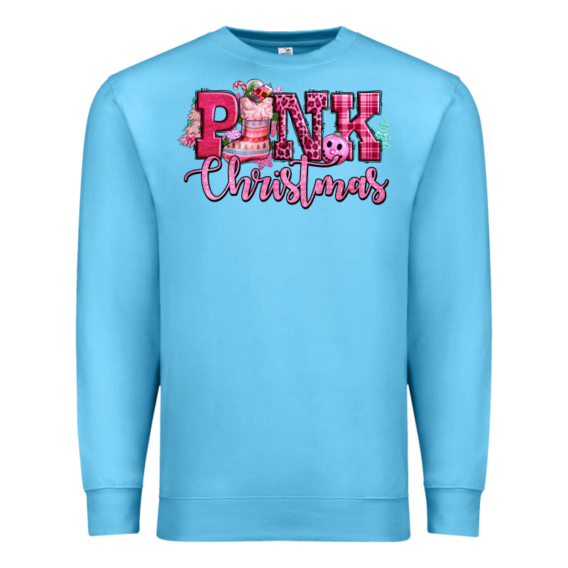 Pink Christmas Premium Sweatshirt by CowGirlArtShop | Teevron
