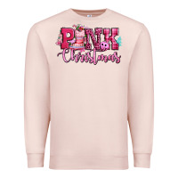 Pale Pink pink christmas Premium Sweatshirt - CowGirlArtShop