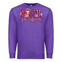 Purple pink christmas Premium Sweatshirt - CowGirlArtShop