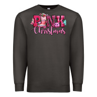 Smoke pink christmas Premium Sweatshirt - CowGirlArtShop