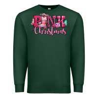 Sports Green pink christmas Premium Sweatshirt - CowGirlArtShop