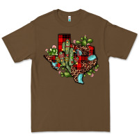 Cacao cactus christmas texas map Premium Tee - JahusDesignShop