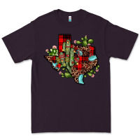 Plum cactus christmas texas map Premium Tee - JahusDesignShop