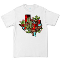 White cactus christmas texas map Premium Tee - JahusDesignShop