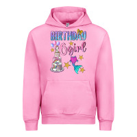 Fuchsia Pink birthday girl 6 Urban Hoodie - BundleAndBundleShop