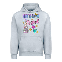 Heather Grey birthday girl 6 Urban Hoodie - BundleAndBundleShop