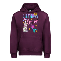 Mauve Wine birthday girl 6 Urban Hoodie - BundleAndBundleShop