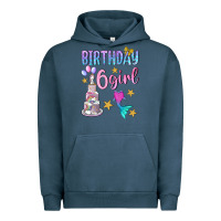 Pigment Midnight Navy birthday girl 6 Urban Hoodie - BundleAndBundleShop
