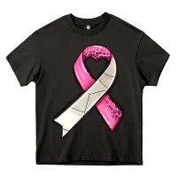 Asphalt breast cancer sport ribbons Heavy Core Tee - AdoDesignShop