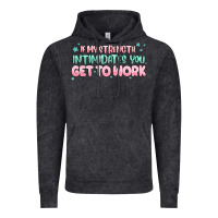 Vintage Black get to work Vintage Hoodie - MaliasSmallBusiness
