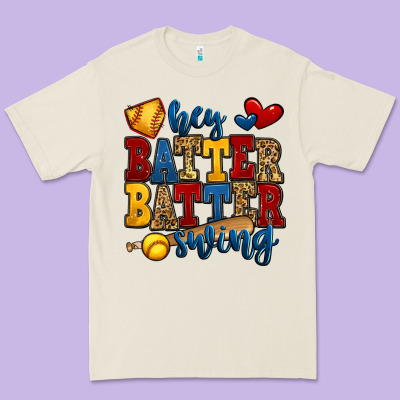 Hey Batter Batter Swing Softball Premium Tee Designed By Jasminsmagicworld