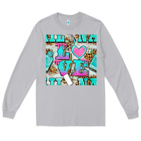 Moon Dust love nail and polish with leopard seamless pattern bbs Long Sleeve Tee - BundleAndBundleShop