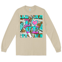 Mushroom love nail and polish with leopard seamless pattern bbs Long Sleeve Tee - BundleAndBundleShop