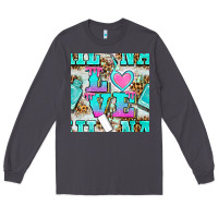 Smoke love nail and polish with leopard seamless pattern bbs Long Sleeve Tee - BundleAndBundleShop