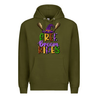 Army Green free broom rides Premium Hoodie - CowGirlArtShop