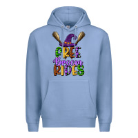 Colony Blue free broom rides Premium Hoodie - CowGirlArtShop