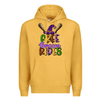 Mustard free broom rides Premium Hoodie - CowGirlArtShop