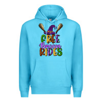 Ocean Blue free broom rides Premium Hoodie - CowGirlArtShop