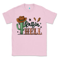 Bubblegum Pink raisin hell cowboy cactus Classic Tee - MaliasSmallBusiness