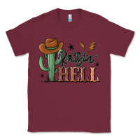 Burgundy raisin hell cowboy cactus Classic Tee - MaliasSmallBusiness
