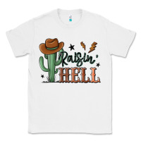 White raisin hell cowboy cactus Classic Tee - MaliasSmallBusiness