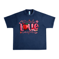 Navy teach love inspire valentines day Urban Heavy Tee - MaliasSmallBusiness