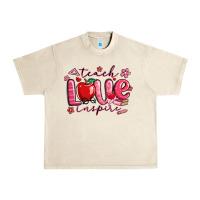 Sandshell teach love inspire valentines day Urban Heavy Tee - MaliasSmallBusiness