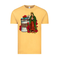 Vintage Mustard our lady of guadalupe coffee Vintage Tee - JahusDesignShop