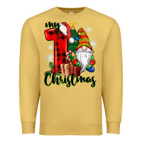 Antique Gold my first christmas gnome Premium Sweatshirt - CowGirlArtShop